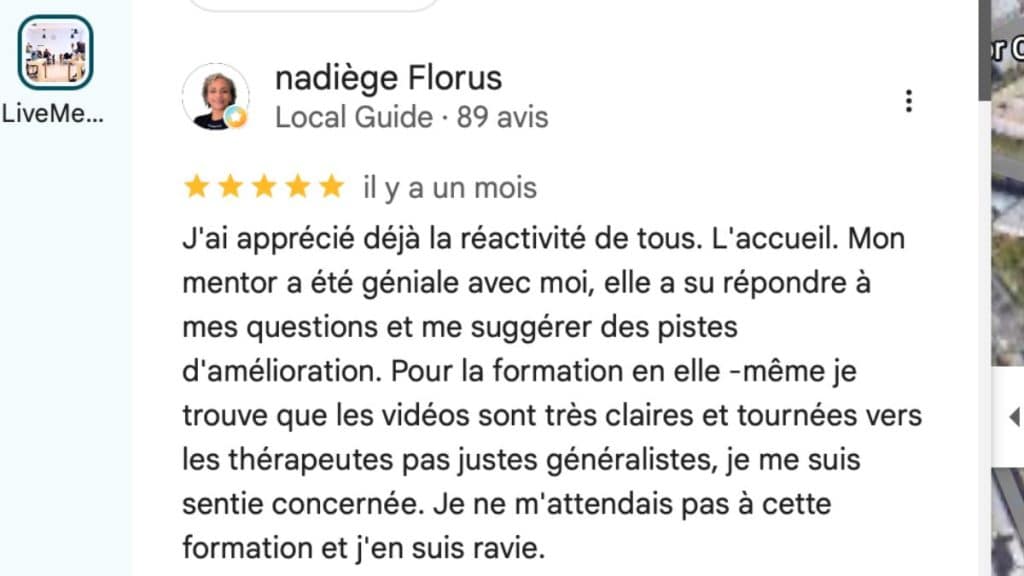 avis google livementor nadiege florus