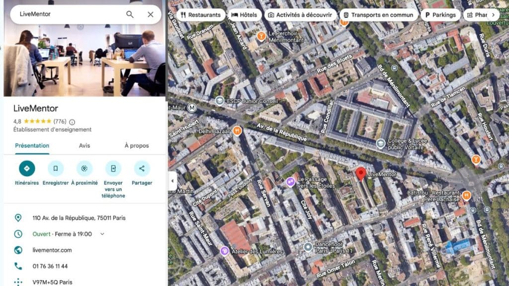 livementor avis google note 4,8